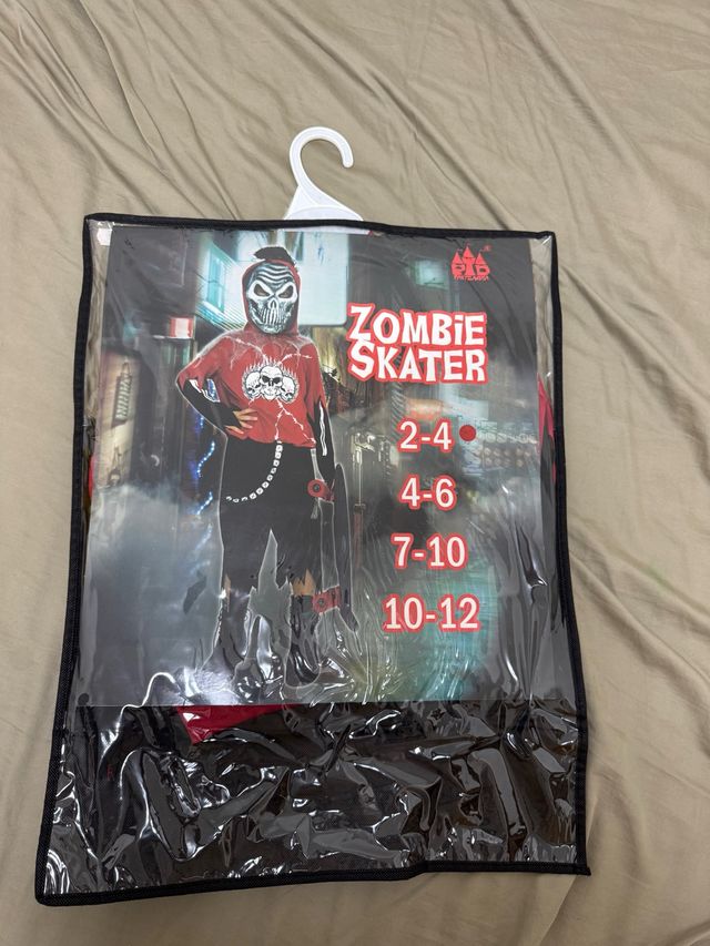Disfraz Halloween Zombie Skater Tallas 2-4