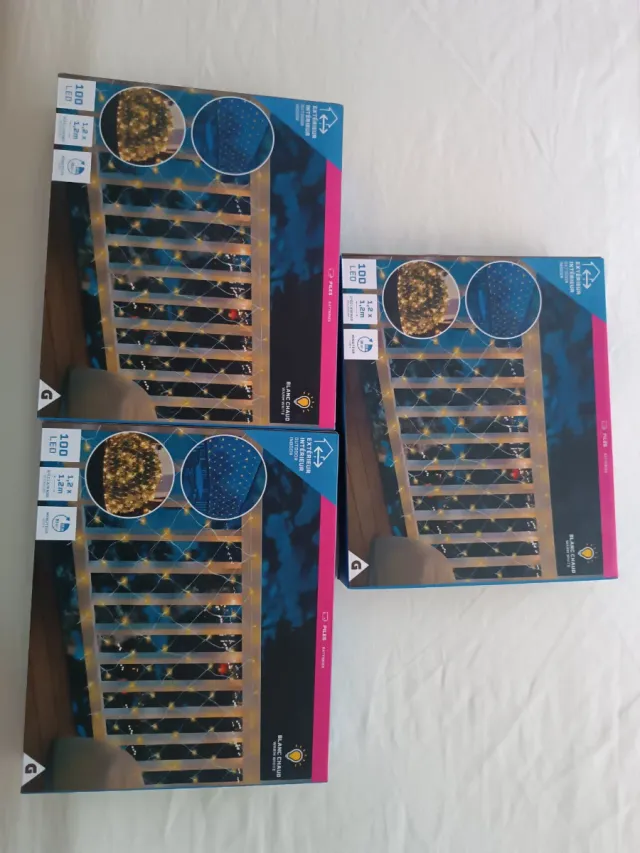 Lote luces LED Cortina Balcón 100 LED