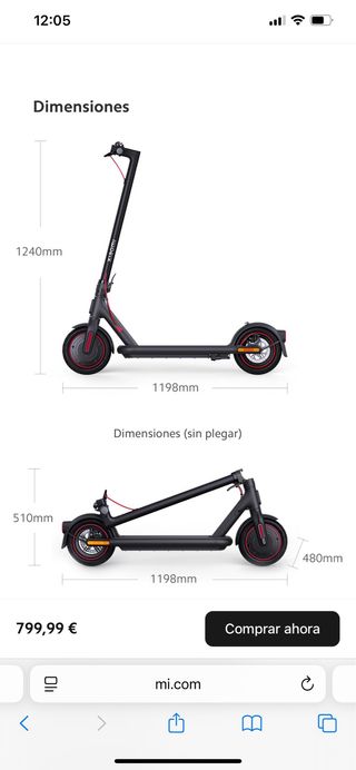 Patinete Eléctrico Xiaomi 4 Pro