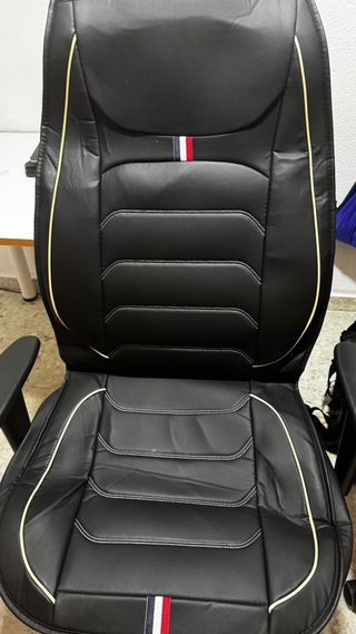 Funda Asiento Coche Negra con Detalles