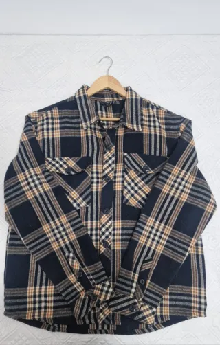 Sobrecamisa de cuadros para hombre
