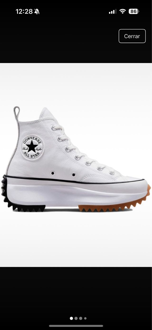Converse Run Star Hike Blancas Talla 38