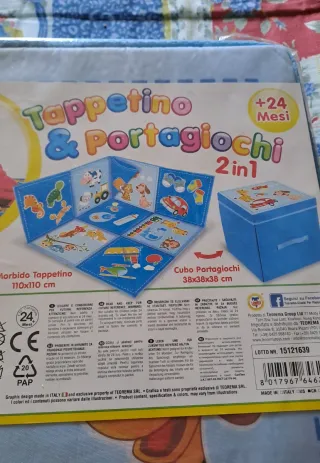 Tappetino e Portagiochi 2 in 1