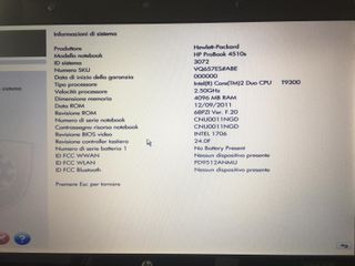 PC Portatile HP ProBook 4510S Intel T9300 NoteBook