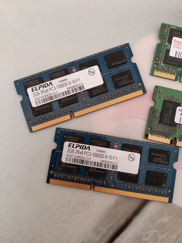 2x Elpida 2GB PC3-10600S RAM
1+1 Nynix/samsung