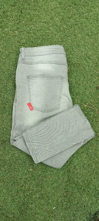 Pantalones tejanos grises  Juveniles