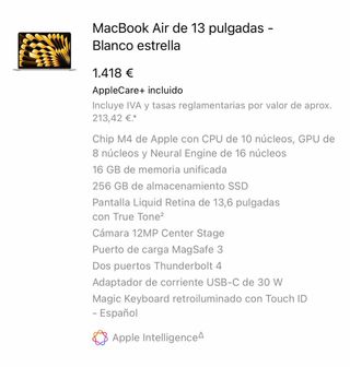 MacBook Air 13 Nuevo Sin Estrenar. 