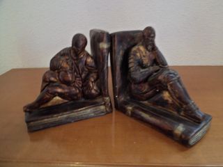 Sujetalibros de ceramica Antiguo