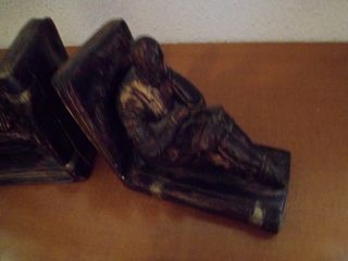 Sujetalibros de ceramica Antiguo