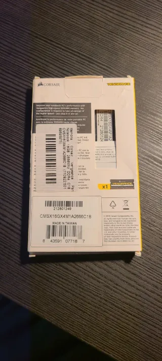 Memoria RAM Corsair 16GB DDR4 2666MHz