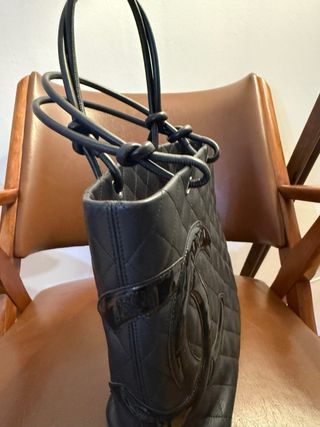 Borsa Chanel secchiello vintage Cabon 