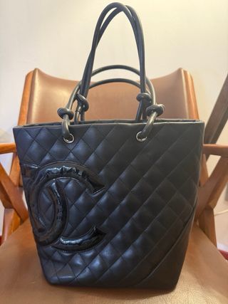 Borsa Chanel secchiello vintage Cabon 