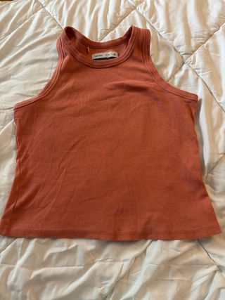 Camiseta tirantes naranja talla M+camiseta gratis 