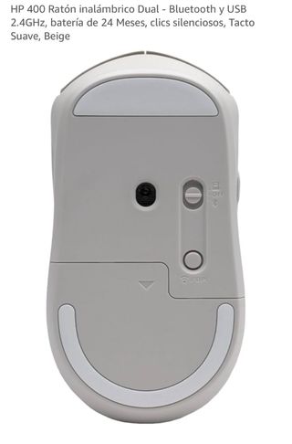 Ratón HP 400 Dual Bluetooth/USB Beige