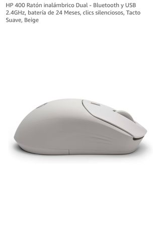 Ratón HP 400 Dual Bluetooth/USB Beige