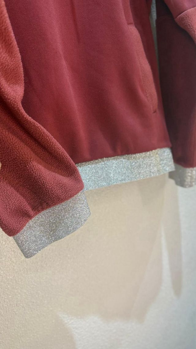 Sudadera Nike Fleece Burdeos Talla S