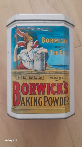 Barattolo in latta Borwick's Baking Powder