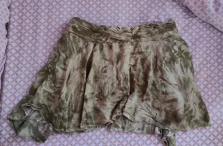 Falda verde estilo boho