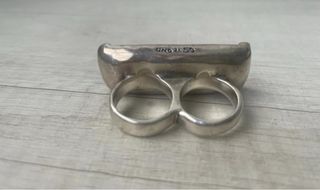Anillo Doble Dedo Uno de 50 Ajustable