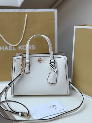 Bolso Michael Kors Blanco y Dorado