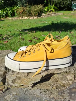 Converse Chuck Taylor Plataforma Ante Mostaza T-38