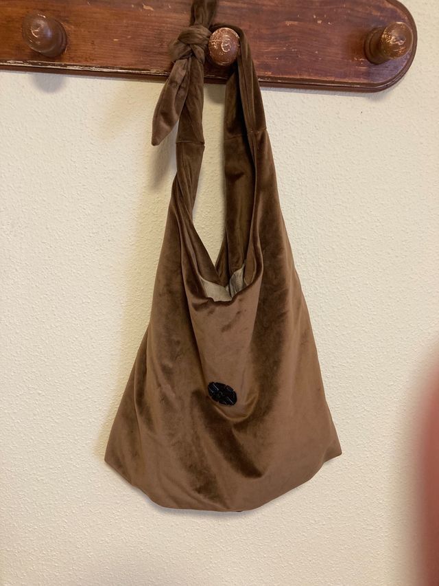 Bolso Terciopelo Marrón Unisa