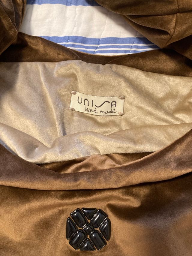 Bolso Terciopelo Marrón Unisa