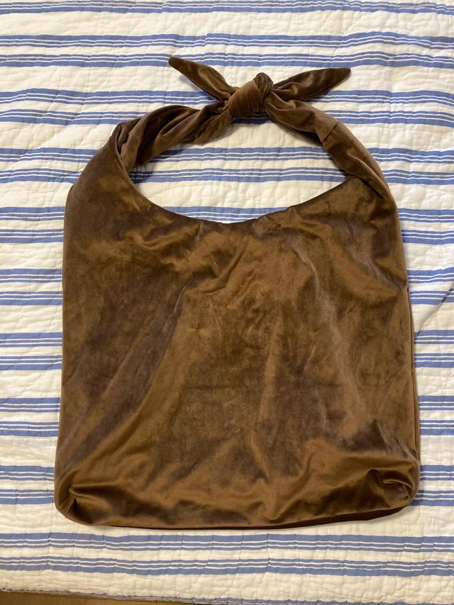 Bolso Terciopelo Marrón Unisa