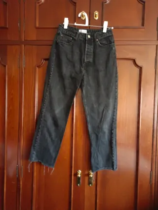 Zara Jeans Negros Talla 38