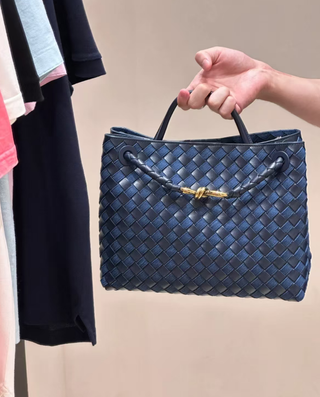 Bolso mediano Bottega Veneta Andiamo denim
