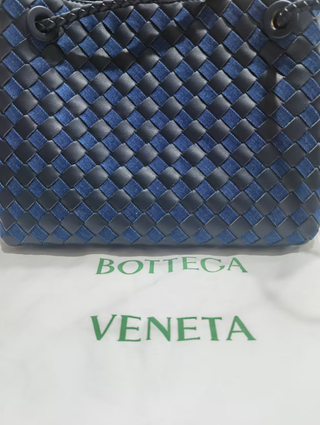 Bolso mediano Bottega Veneta Andiamo denim