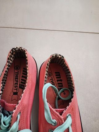 Zapatillas Mustang Mujer Rosas y Turquesa