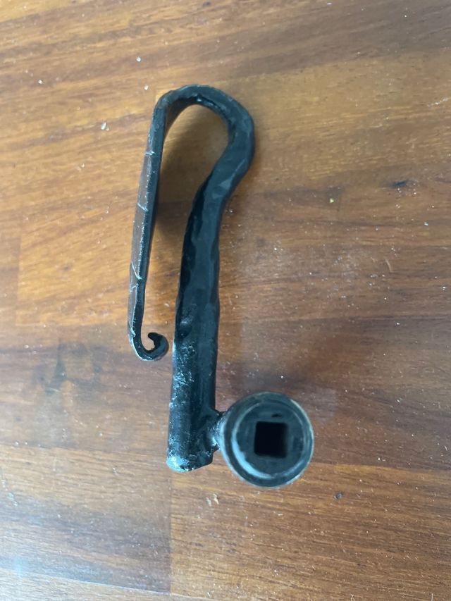 Juego 5 pares manillas forja diseño