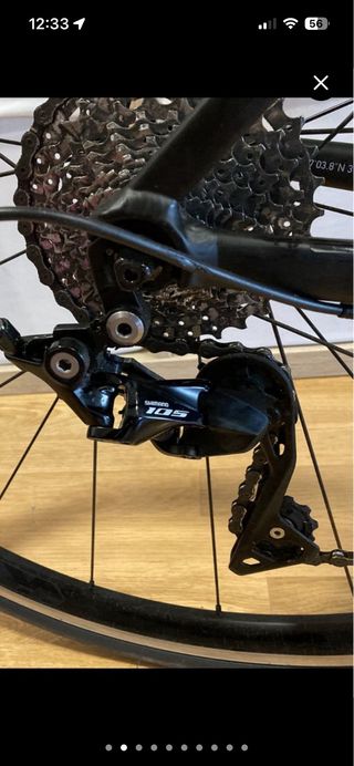 Bicicleta Carretera Van Rysel Negra Mate