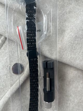 Correa Smartwatch Acero Negra Compatible Apple