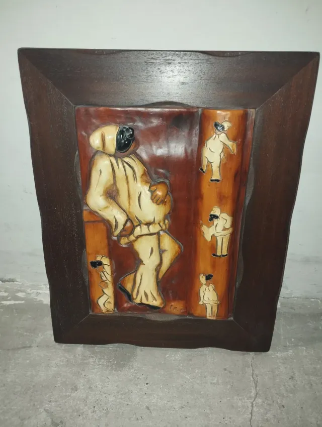 Quadro con soggetto pulcinella