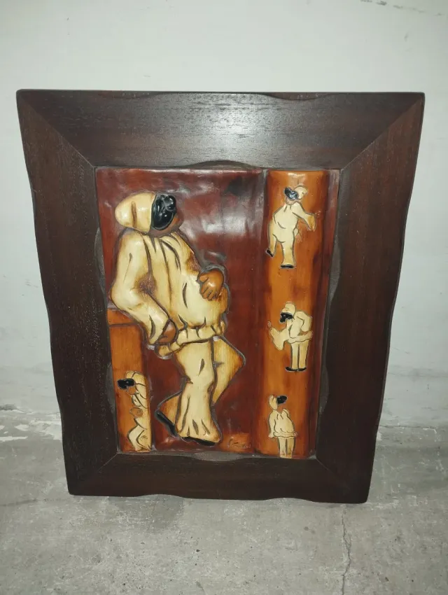 Quadro con soggetto pulcinella