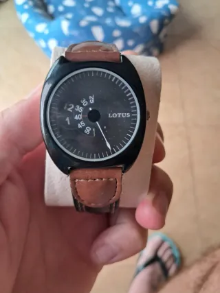 Reloj Lotus Negro y Marrón Hombre