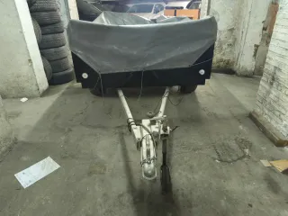 Remolque para coche negro