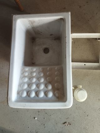 Fregadero de porcelana.