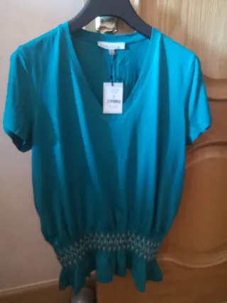Camiseta Trucco Talla M Verde Azulado