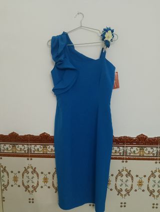 Vestido azul de fiesta