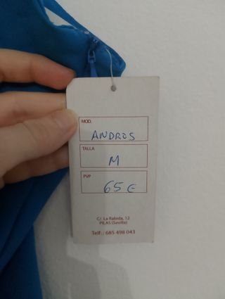 Vestido azul de fiesta