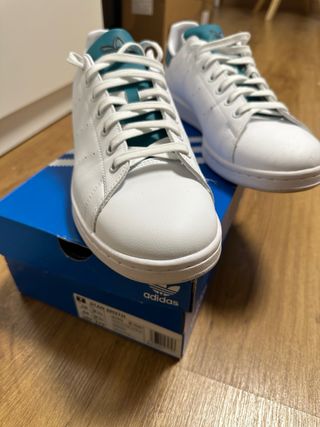 Zapatillas Adidas Stan Smith Blancas y Verdes