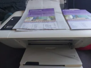 Cartuchos HP301, en la impresora.
Leer descripcion