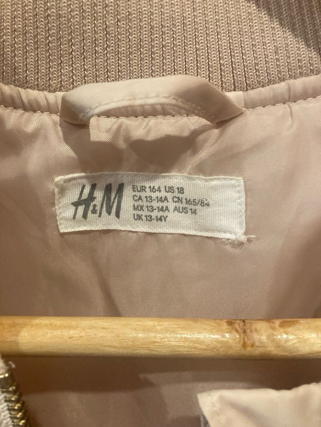 Chaqueta bomber H&M beige Talla XS