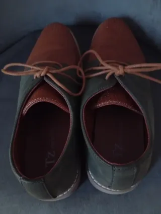 Zapatos de vestir hombre marrones y verdes