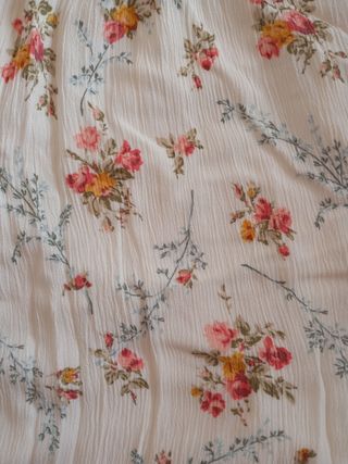 Falda larga floral Stradivarius