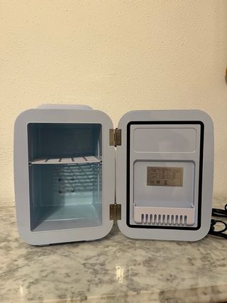 Mini nevera Flamingueo azul pastel