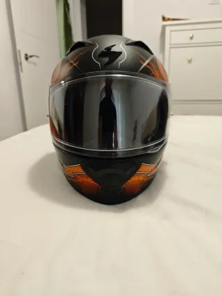 Casco Scorpion Exo 1200 Air Negro Naranja